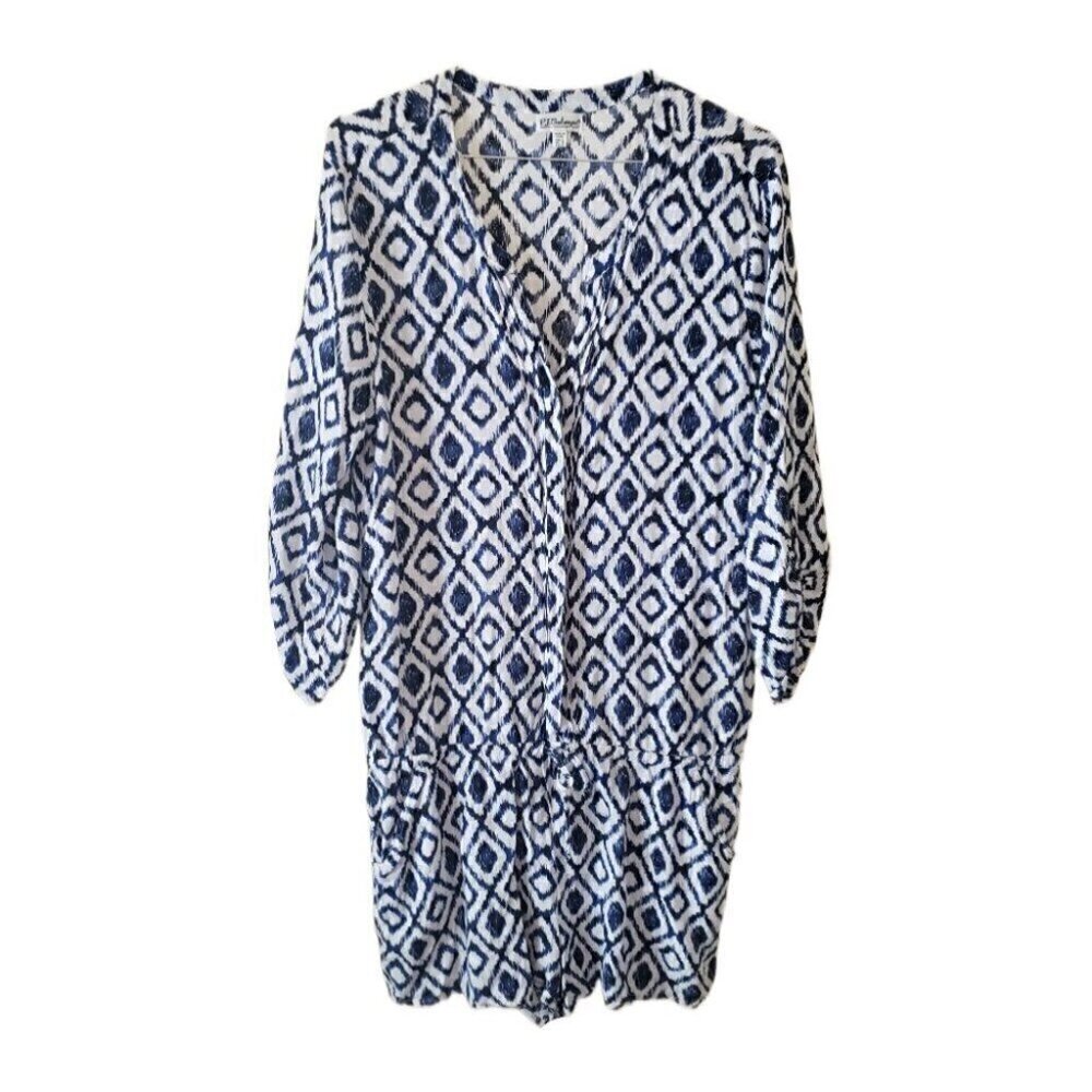 P.J. Salvage Blue & White Patterned Romper